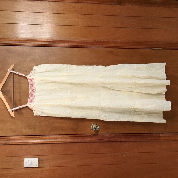 Ro's Garden Natasha Maxi Dress In Ivory Size M - Picture 2 of 11